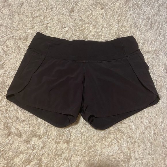 Black lululemon speed up shorts - Picture 1 of 3